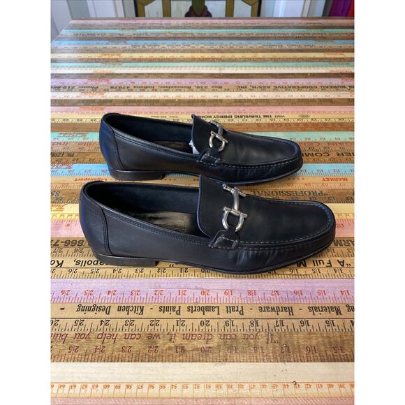 Salvatore Ferragamo Black Leather Loafers main image 13